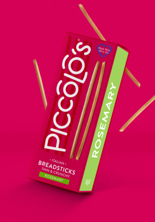Piccolo's breadstick packaging design