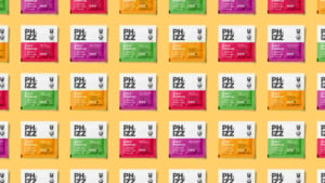 Phizz hydration sachets showing refreshed packaging design by Deuce Studio