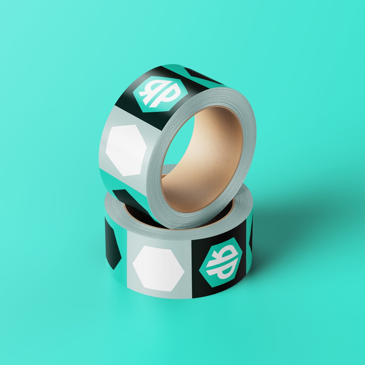 Roll and Play Press brand identity packaging tape
