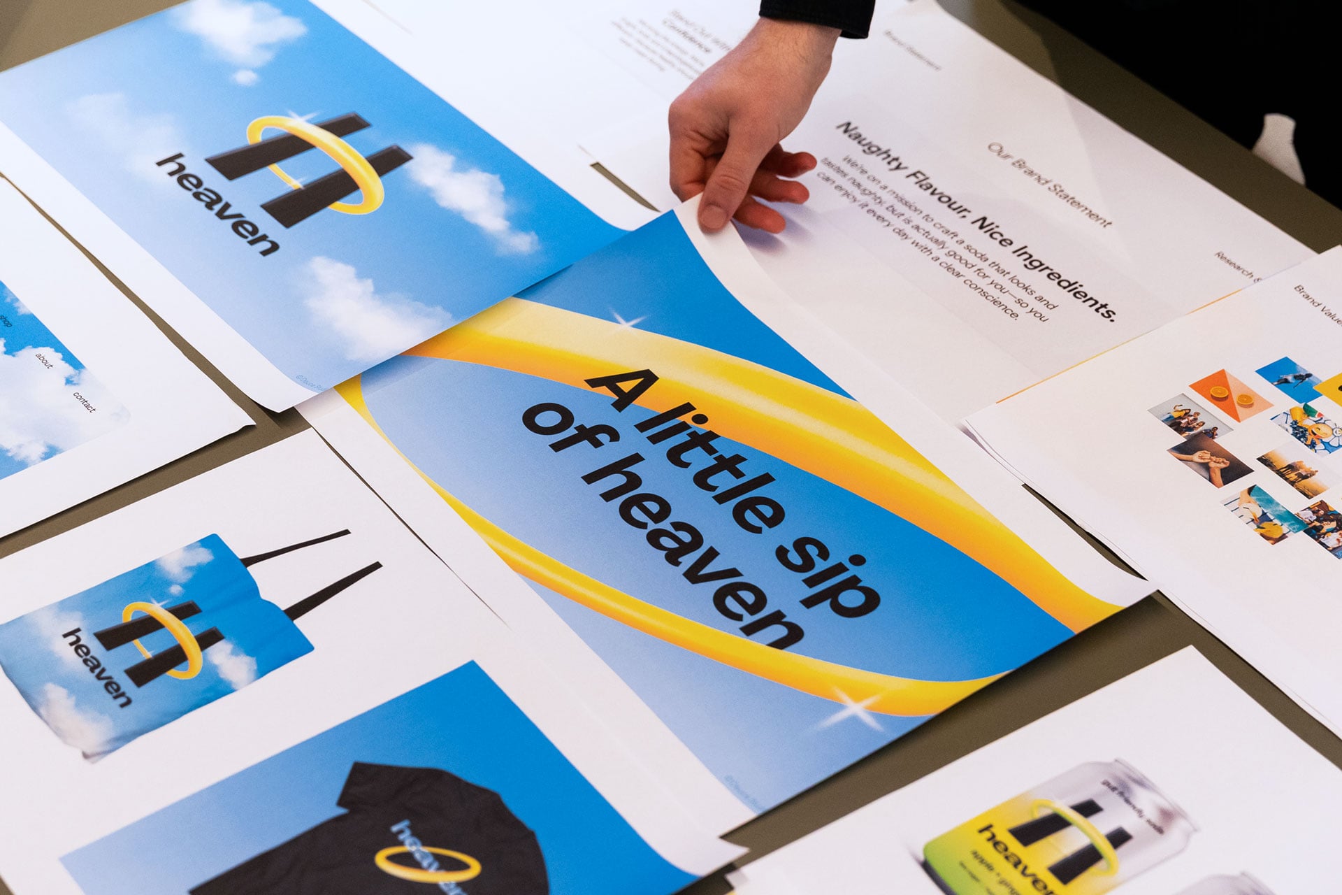 Brand identity service showing identity system work by Deuce Studio