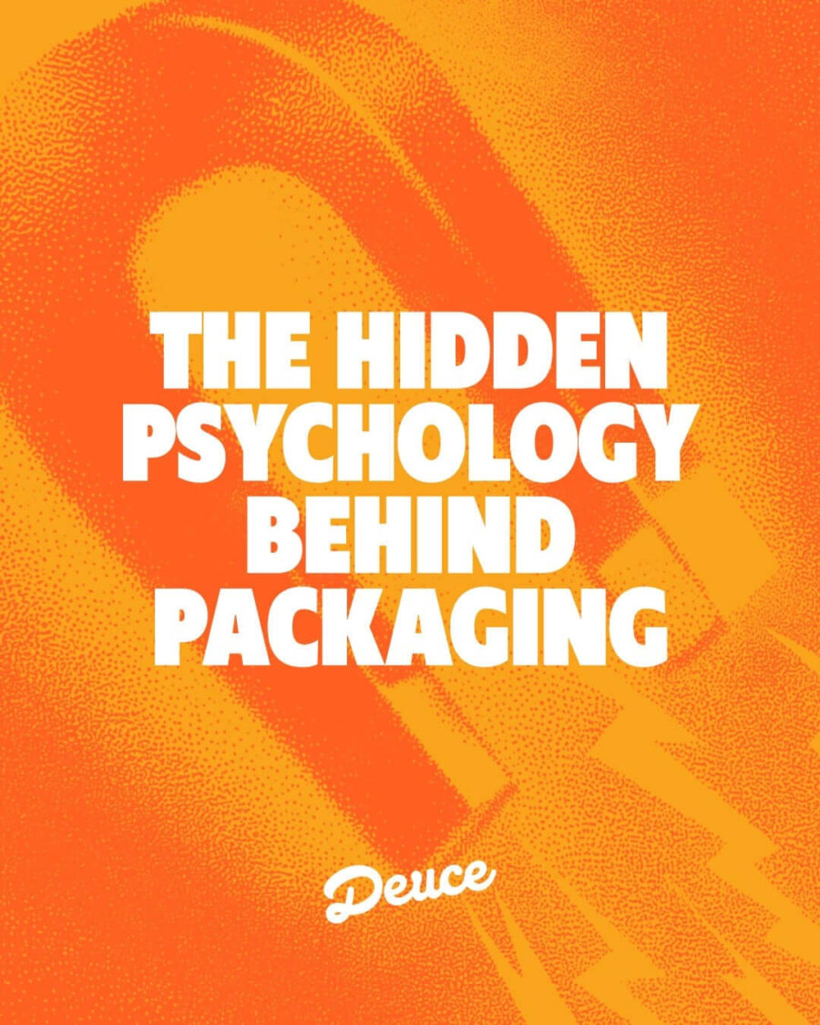 The psychology of packaging design blog cover illustration by packaging design agency Deuce Studio